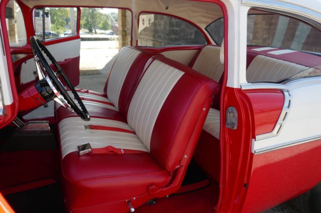 1956 Red/White Chevrolet Bel Air/150/210 Coupe