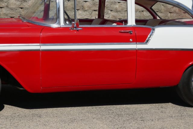 1956 Red/White Chevrolet Bel Air/150/210 Coupe