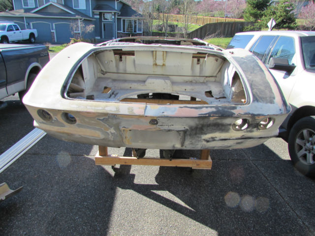 1962 Bare Fiberglass Chevrolet Corvette Convertible