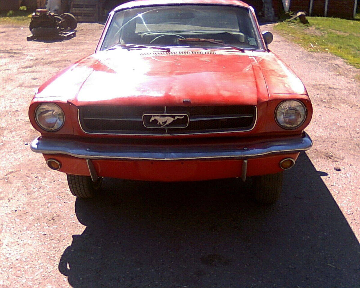 1965 Red Ford Mustang Coupe