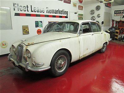 1966 White Jaguar S-Type Sedan
