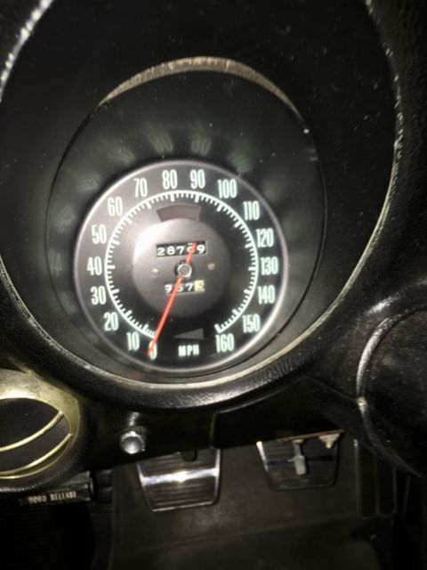 1969 Yellow Chevrolet Corvette Convertible