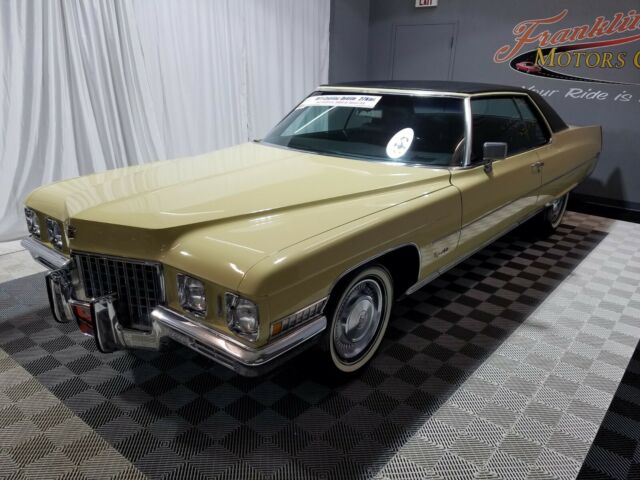 1971 Casablanca Yellow Cadillac DeVille Coupe