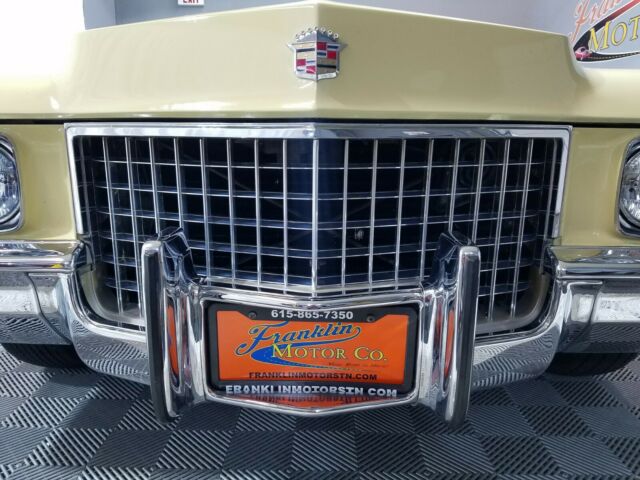 1971 Casablanca Yellow Cadillac DeVille Coupe