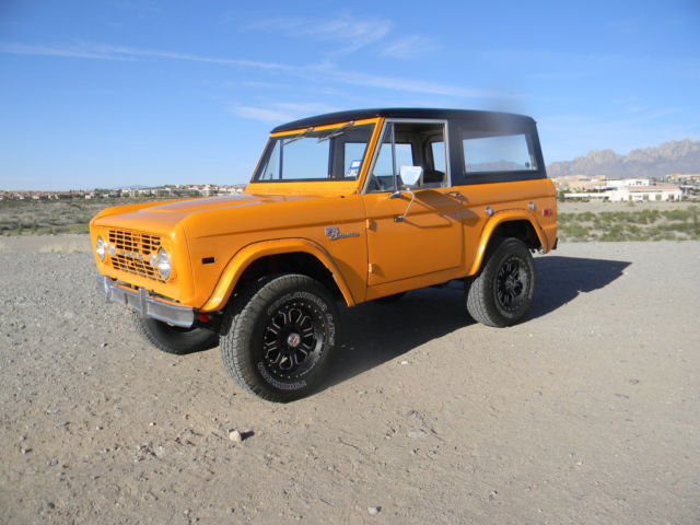 1971 Orange Ford Bronco Convertible
