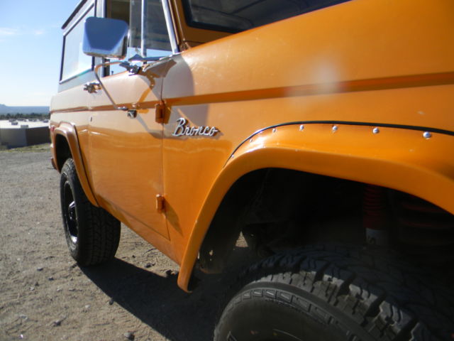 1971 Orange Ford Bronco Convertible