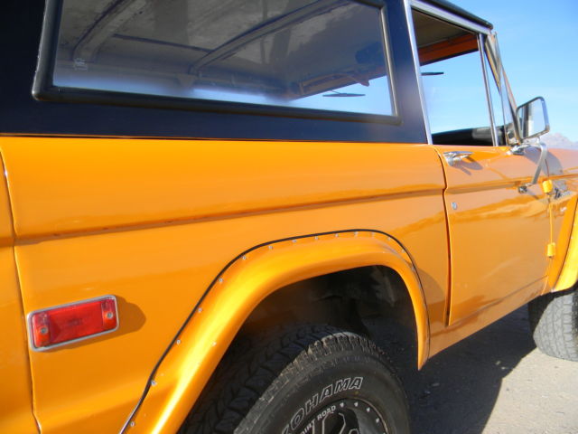 1971 Orange Ford Bronco Convertible