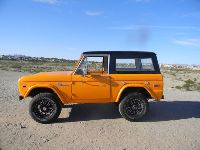 1971 Orange Ford Bronco Convertible