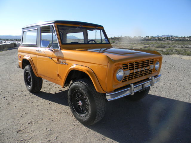 1971 Orange Ford Bronco Convertible