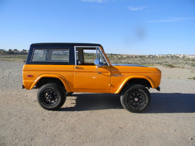 1971 Orange Ford Bronco Convertible