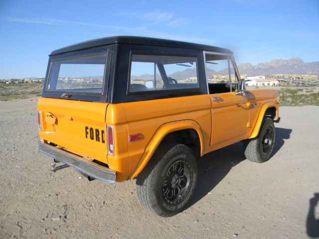 1971 Orange Ford Bronco Convertible