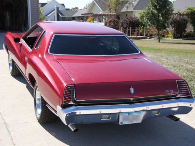 1973 Maroon Chevrolet Monte Carlo Hardtop