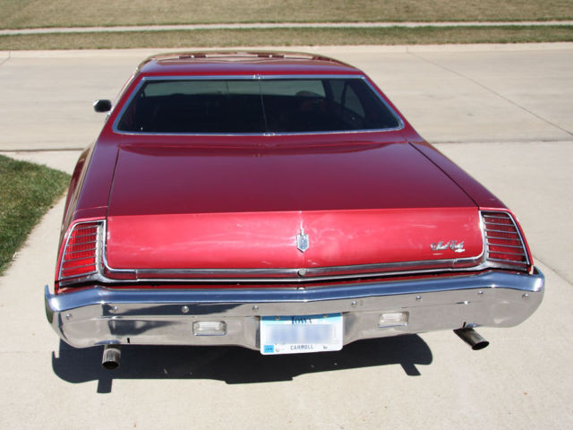 1973 Maroon Chevrolet Monte Carlo Hardtop