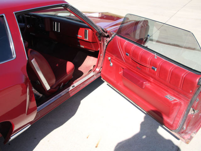 1973 Maroon Chevrolet Monte Carlo Hardtop