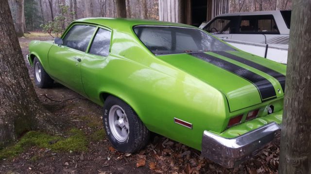 1974 Green Chevrolet Nova Coupe