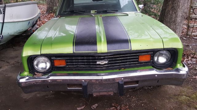 1974 Green Chevrolet Nova Coupe