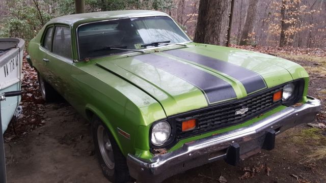 1974 Green Chevrolet Nova Coupe