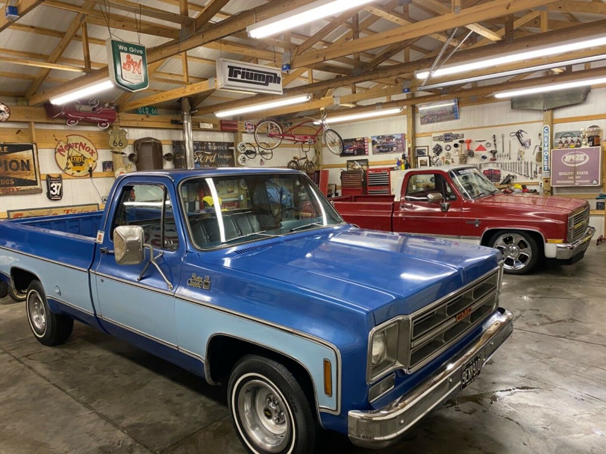 1976 Blue Chevrolet C-10 Standard Cab Pickup