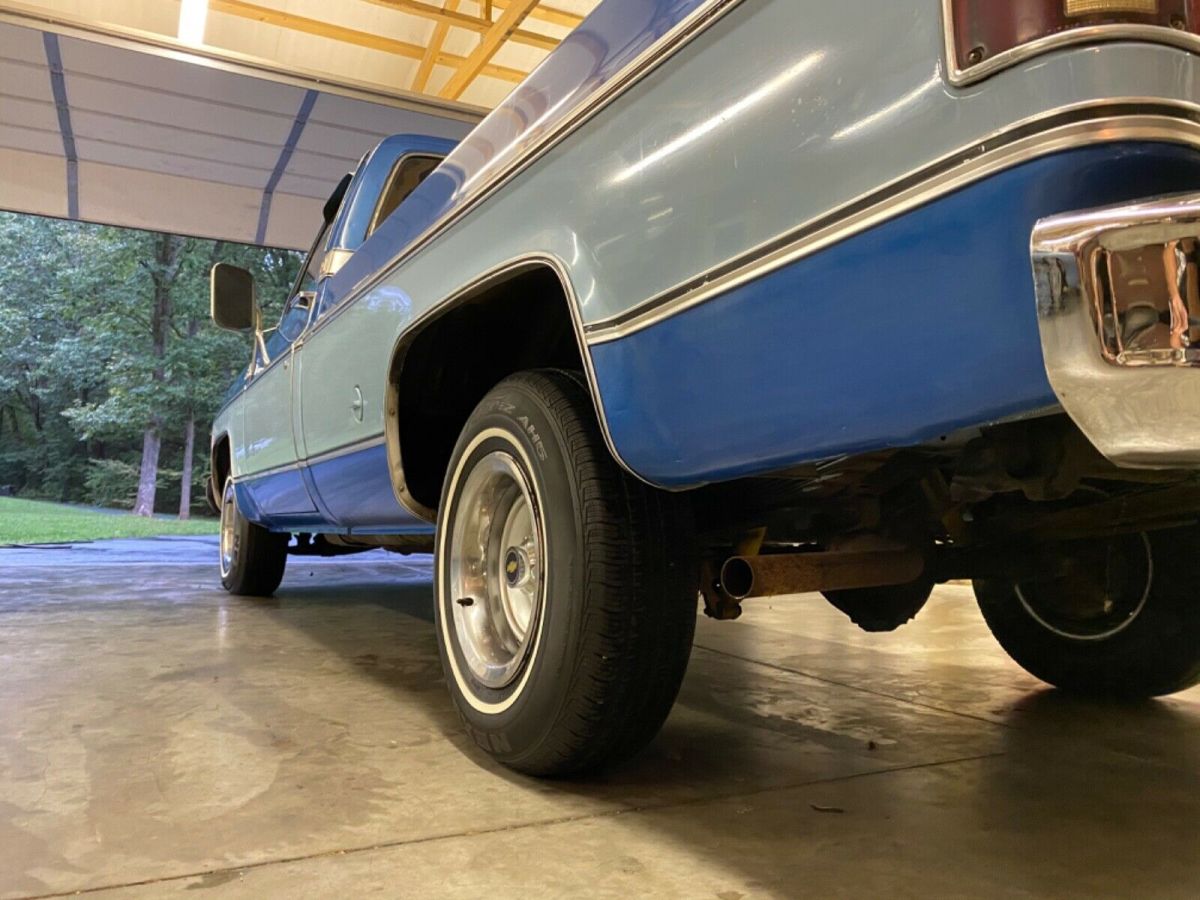 1976 Blue Chevrolet C-10 Standard Cab Pickup