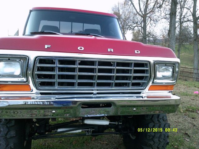1978 Red Ford F-150 Standard Cab Pickup