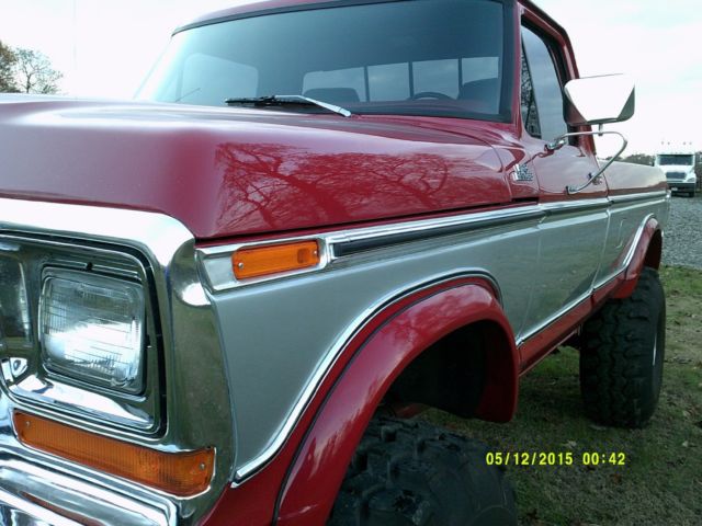 1978 Red Ford F-150 Standard Cab Pickup