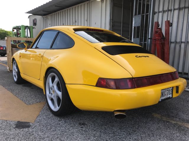 1978 Yellow Porsche 911 coupe