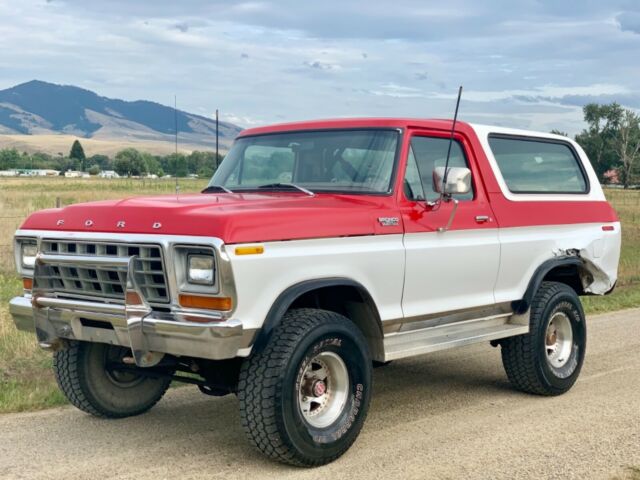 1979 White Ford Bronco Convertible