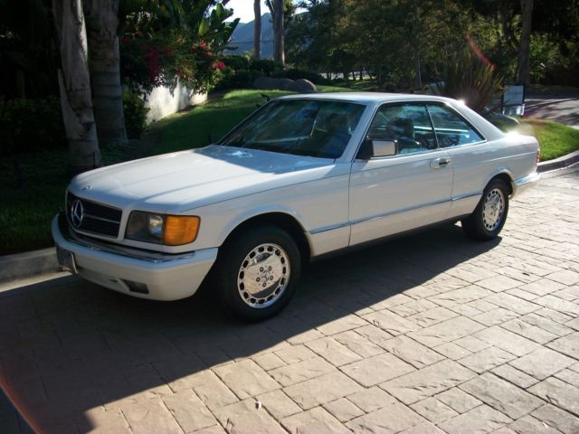 1984 Classic White Mercedes-Benz 500-Series Coupe
