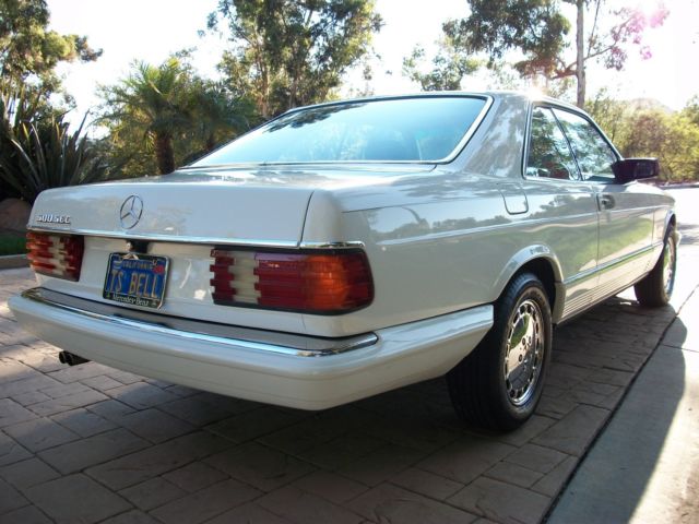 1984 Classic White Mercedes-Benz 500-Series Coupe
