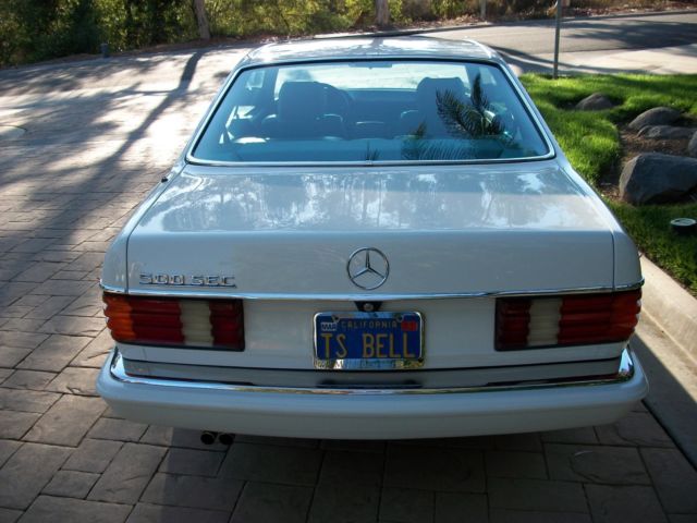 1984 Classic White Mercedes-Benz 500-Series Coupe