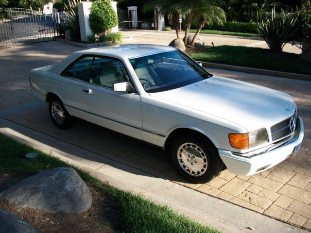 1984 Classic White Mercedes-Benz 500-Series Coupe