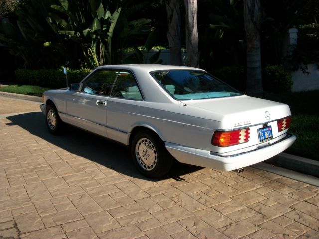 1984 Classic White Mercedes-Benz 500-Series Coupe