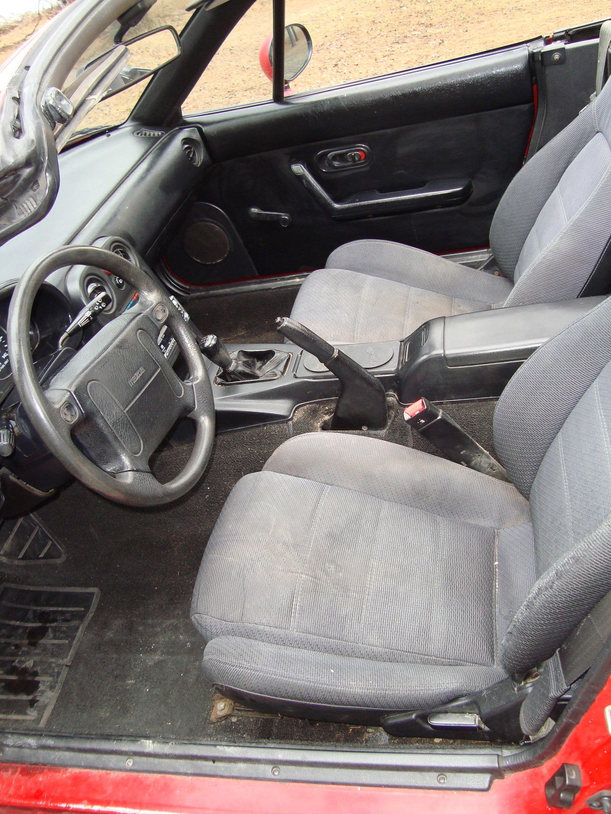 1990 Red Mazda MX-5 Miata Convertible