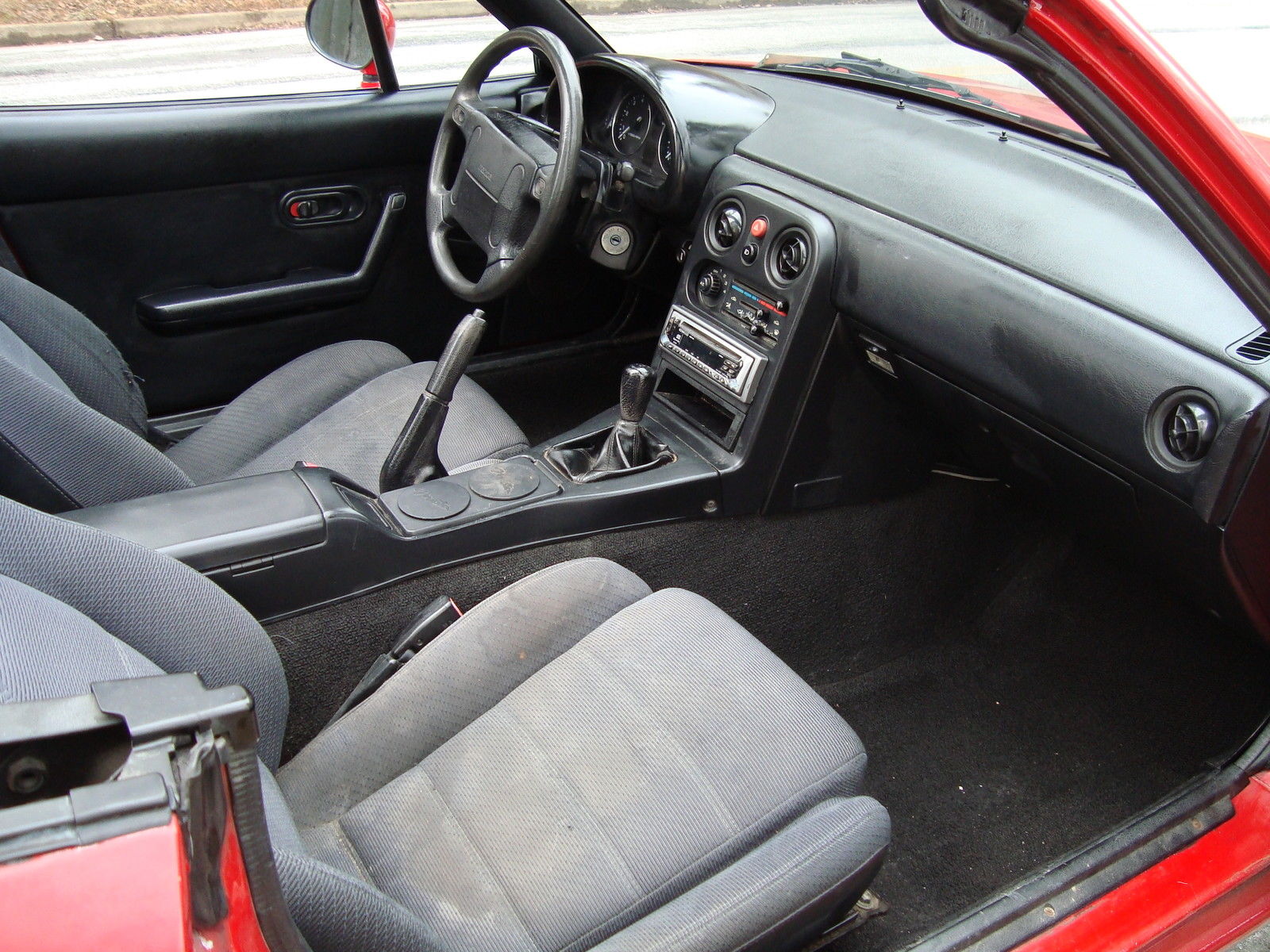 1990 Red Mazda MX-5 Miata Convertible