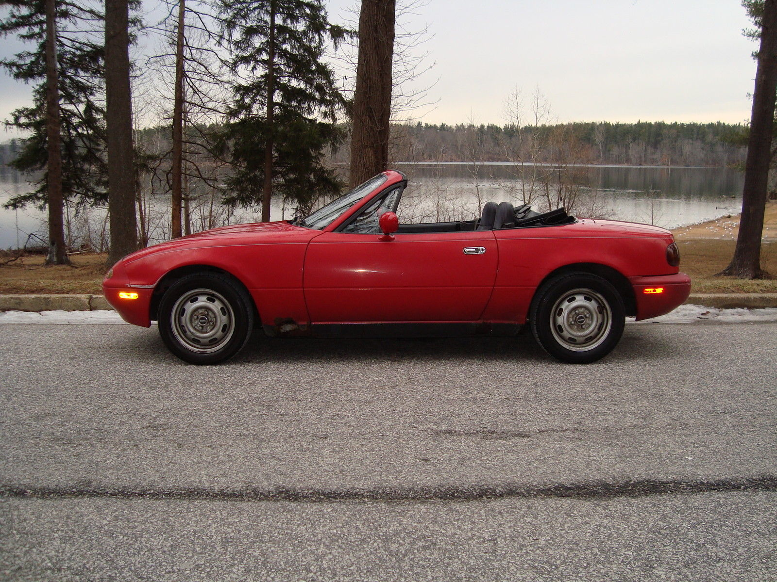 1990 Red Mazda MX-5 Miata Convertible