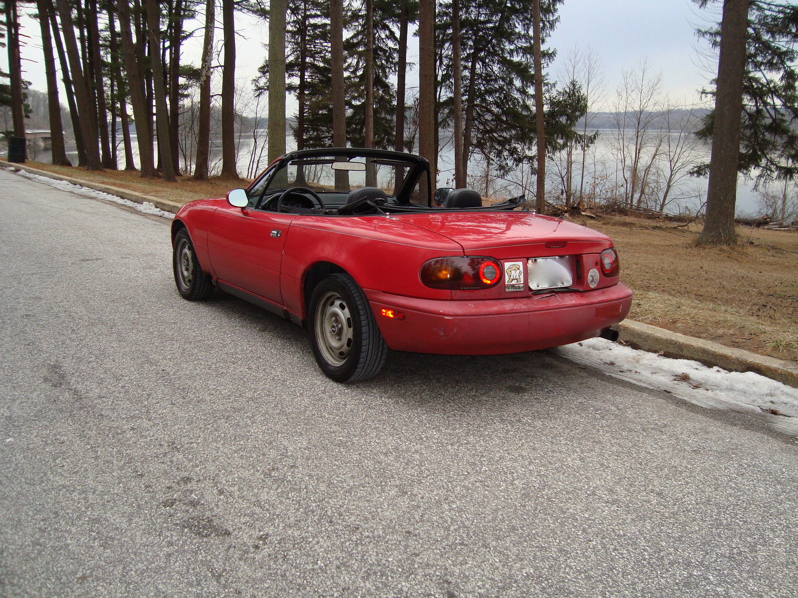 1990 Red Mazda MX-5 Miata Convertible