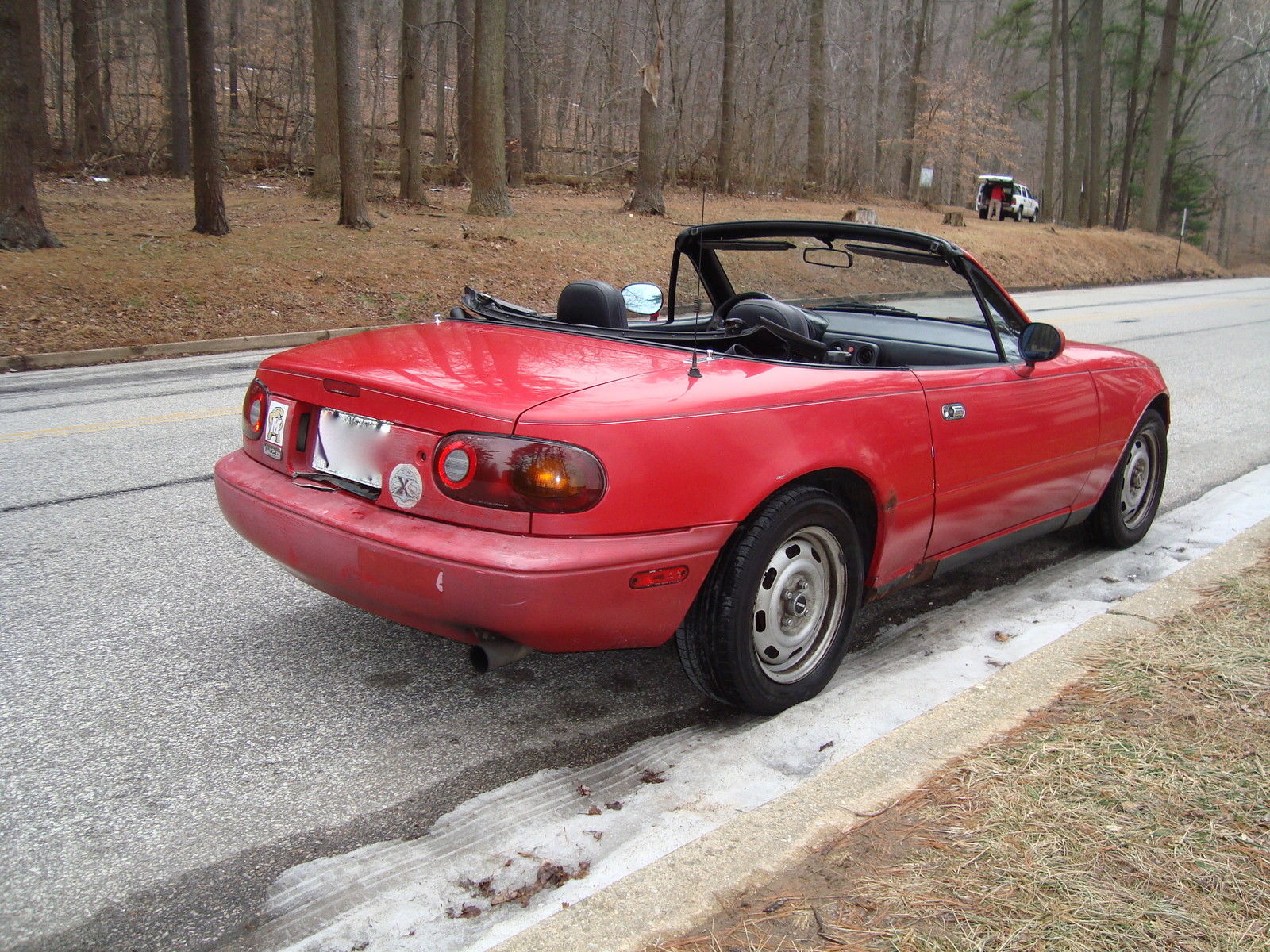 1990 Red Mazda MX-5 Miata Convertible