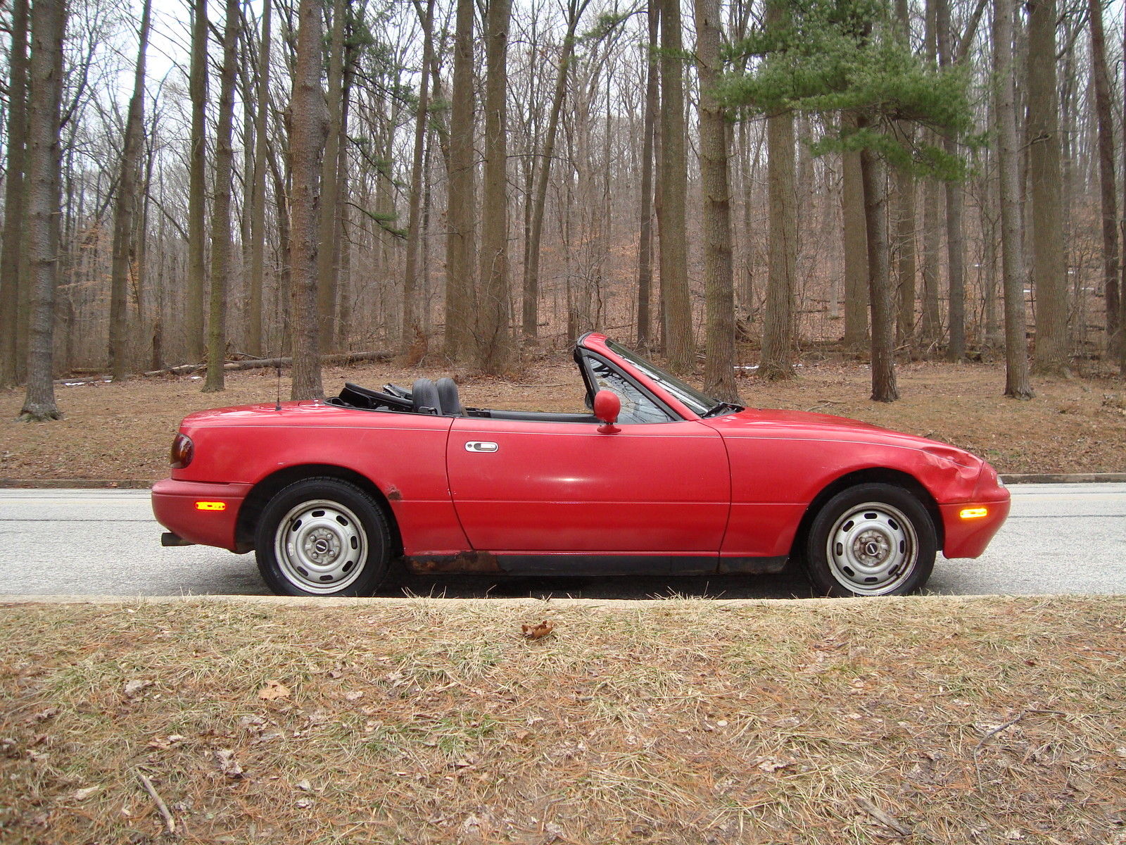 1990 Red Mazda MX-5 Miata Convertible