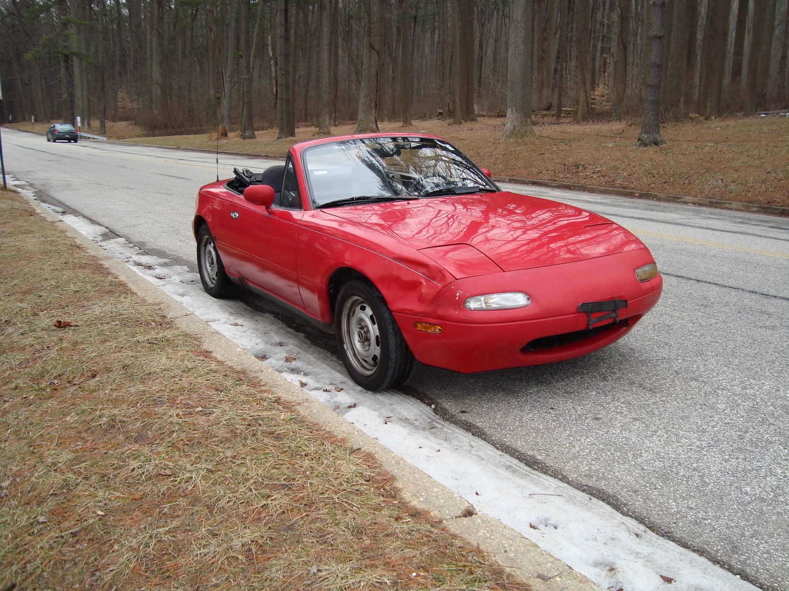 1990 Red Mazda MX-5 Miata Convertible