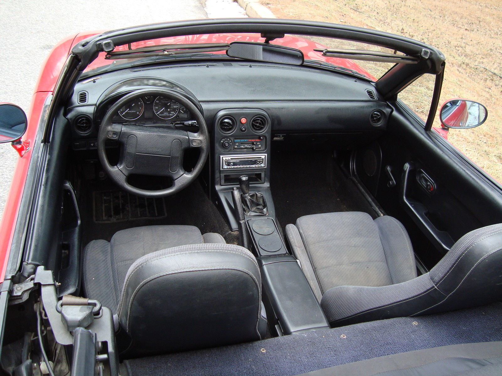1990 Red Mazda MX-5 Miata Convertible