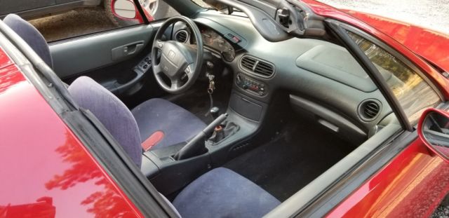 1994 Red Honda Del Sol Coupe