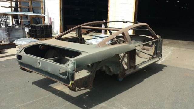 1966 Green and White Ford Mustang Fastback