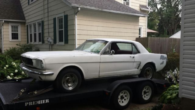1966 Green and White Ford Mustang Fastback
