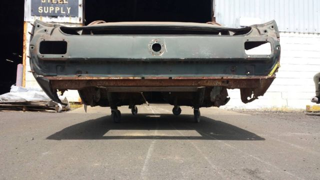 1966 Green and White Ford Mustang Fastback