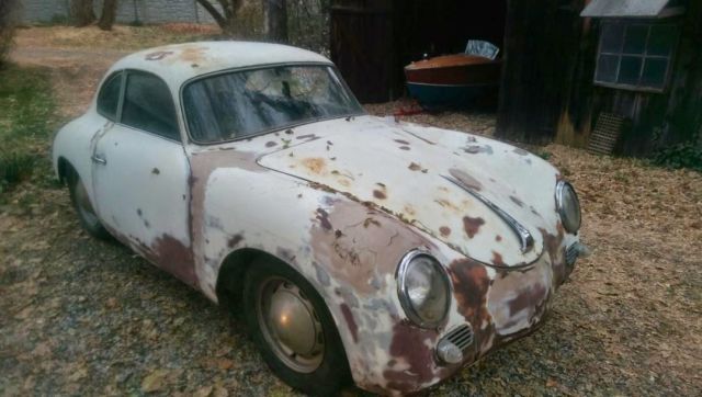 1959 White Porsche 356 Coupe