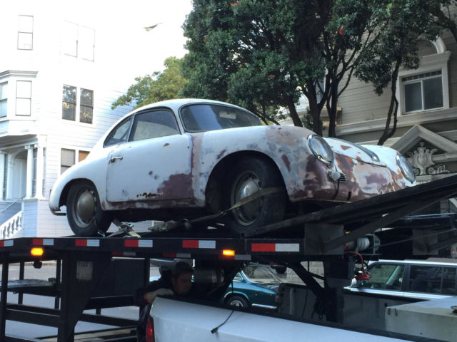 1959 White Porsche 356 Coupe