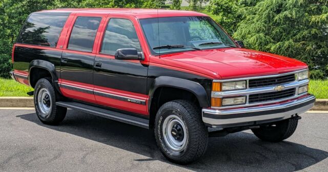 1994 Red / Black Chevrolet Suburban