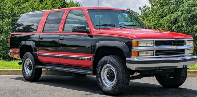 1994 Red / Black Chevrolet Suburban