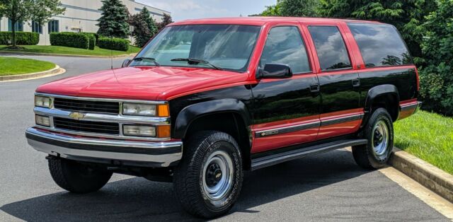 1994 Red / Black Chevrolet Suburban