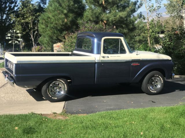 1965 Blue Ford F-100 Standard Cab Pickup